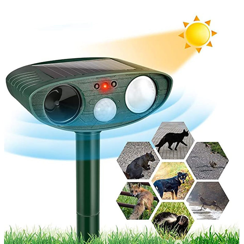 Armadillo Repellent - Ultrasonic Solar Deterrent