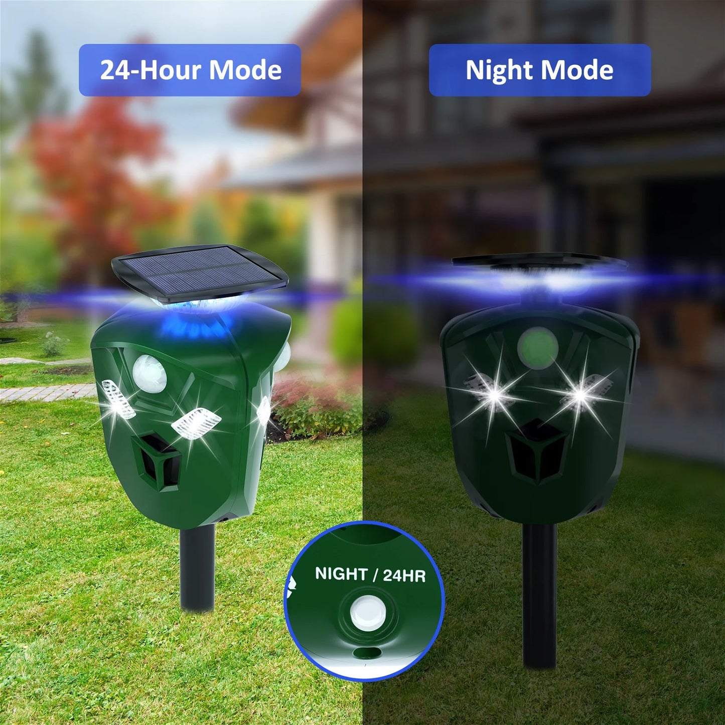 360° Motion Activated Ultrasonic Animal Repeller