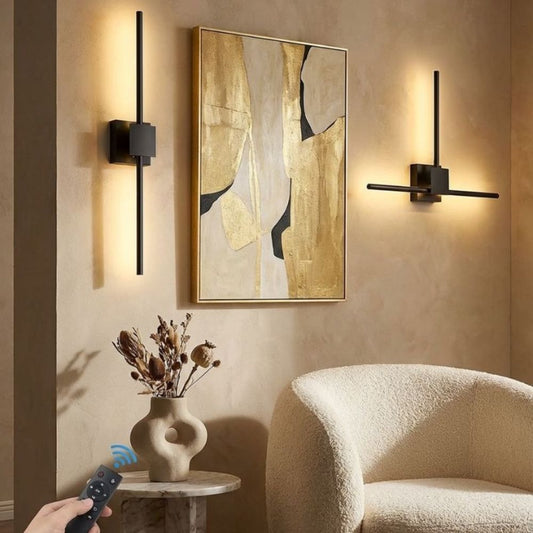 Wireless rechargeable wall sconces for renters, no wiring needed
