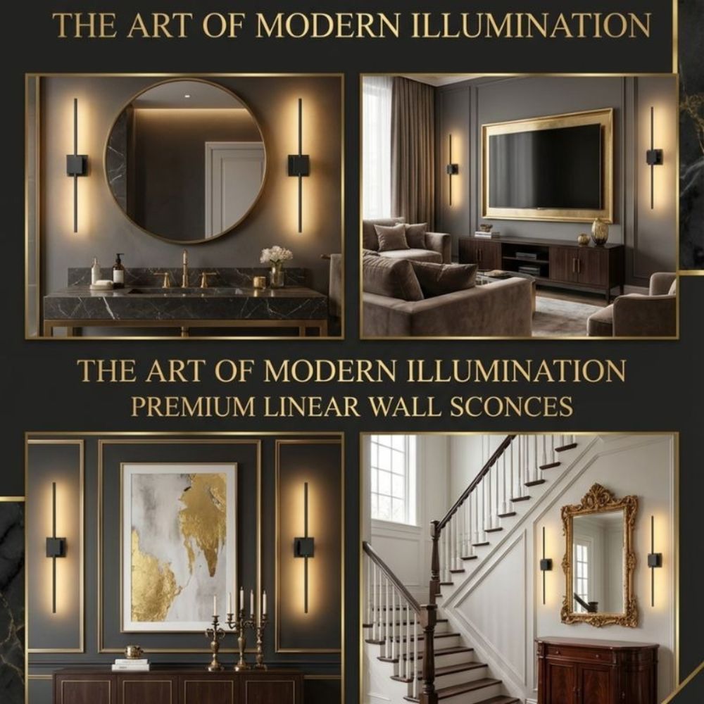 Wireless rechargeable wall sconces for renters, no wiring needed