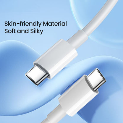 USB-C to USB-C fast charging cable with 60W PD for laptops and phones