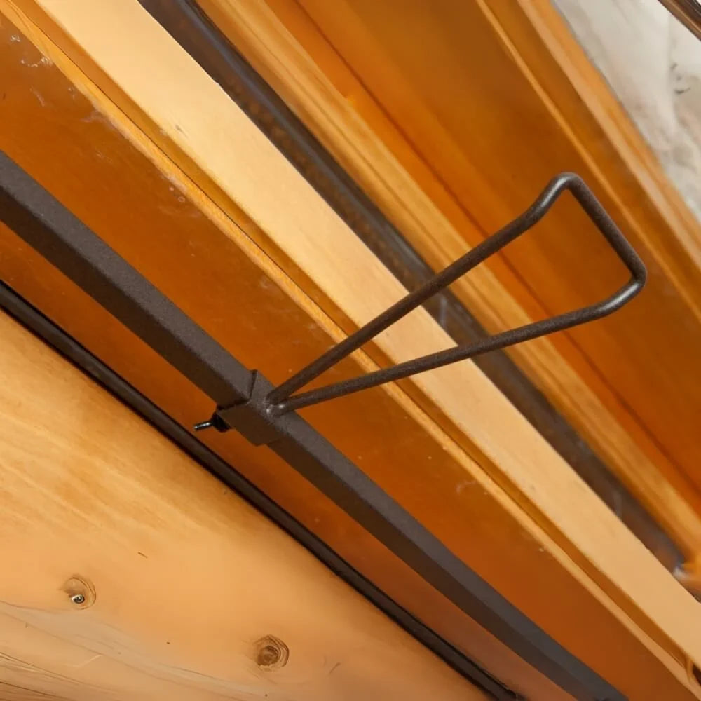 Adjustable no-drill front door garland hangers for renters