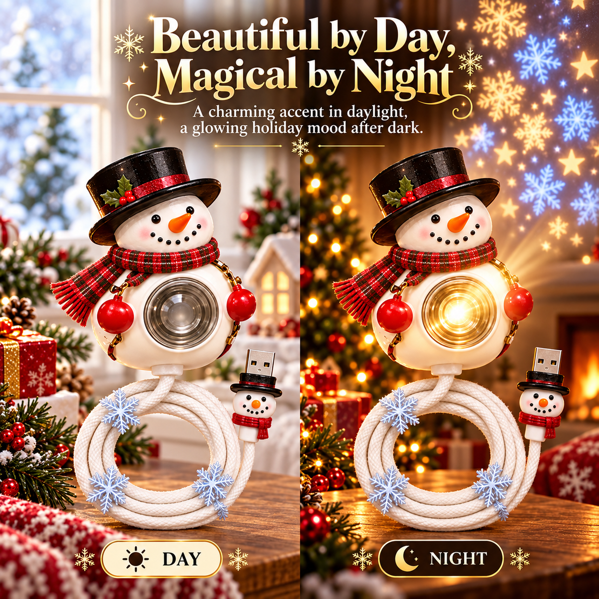 Bring Home Holiday Magic — Snowman Christmas Projector Light With Festive Glow