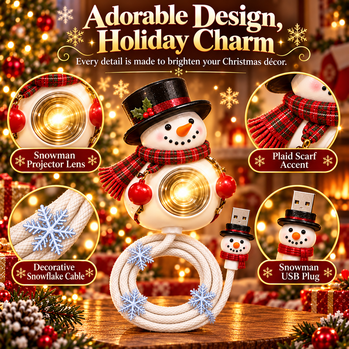 Bring Home Holiday Magic — Snowman Christmas Projector Light With Festive Glow