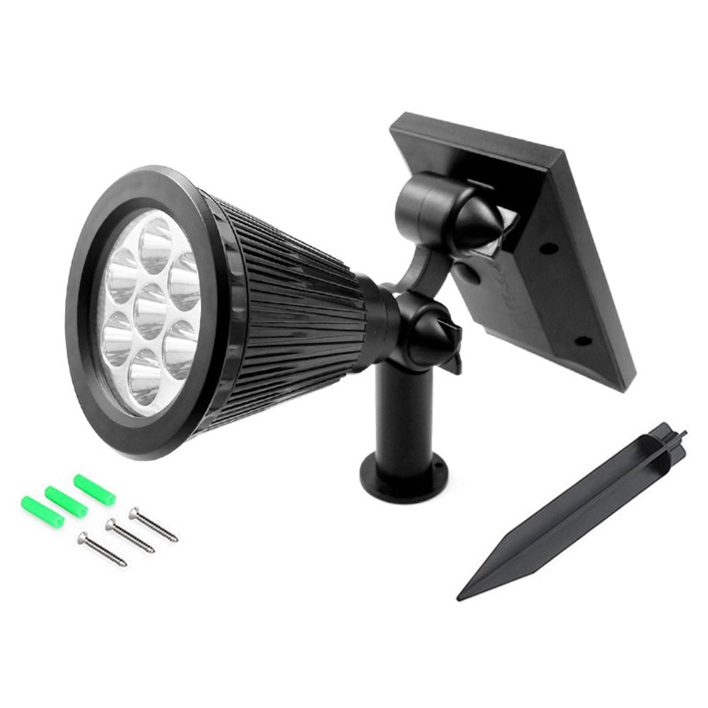 Solar garden light for pathways and flower beds, no wiring needed