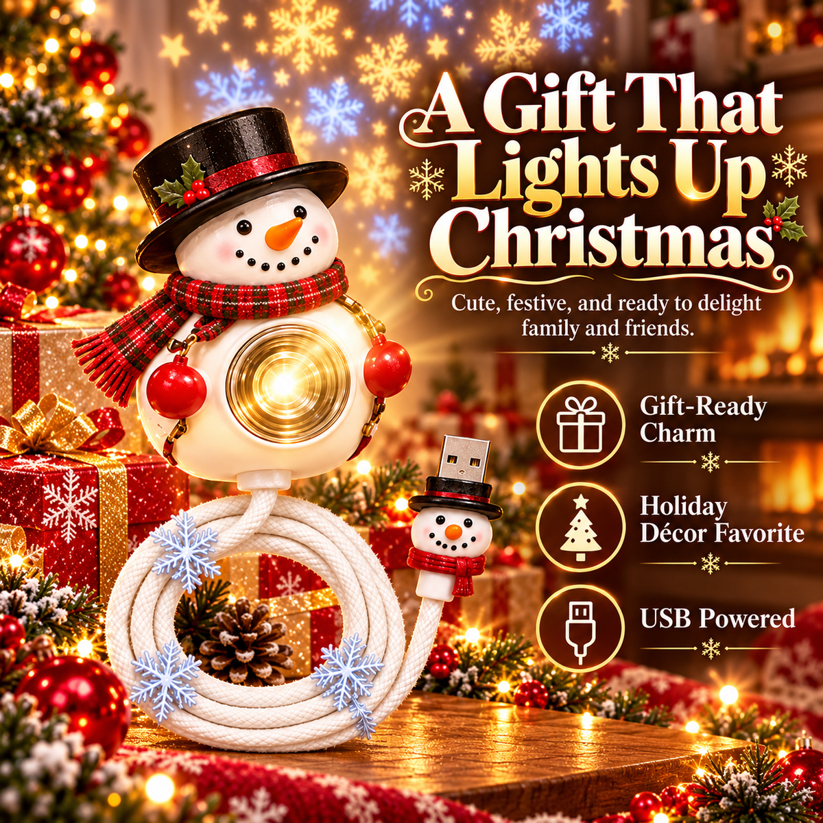 Bring Home Holiday Magic — Snowman Christmas Projector Light With Festive Glow