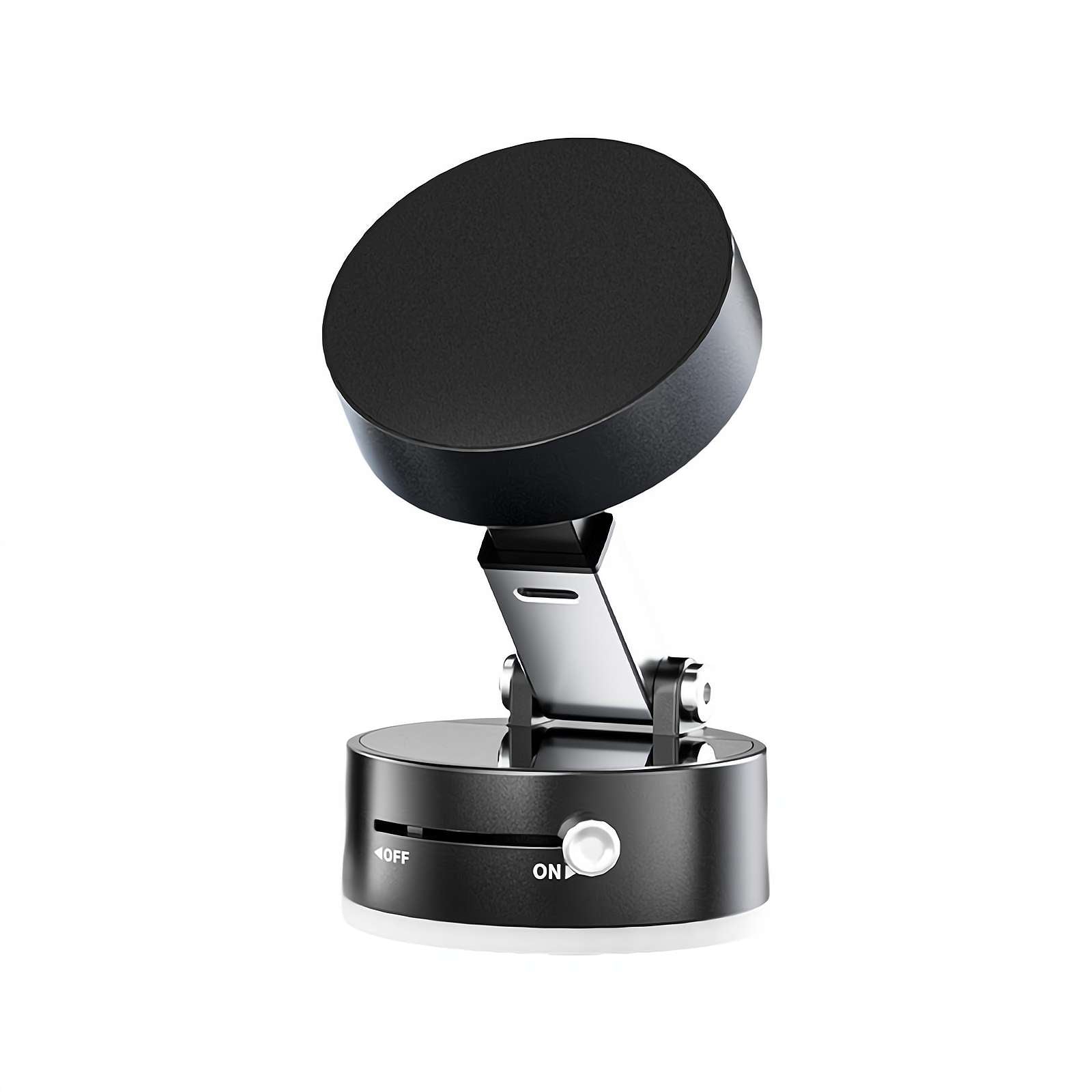 Magnetic phone mount for drivers with one-hand quick release