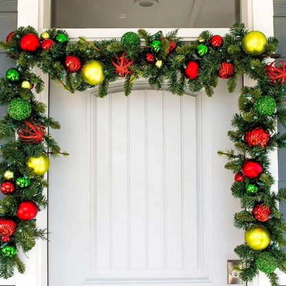 Adjustable no-drill front door garland hangers for renters