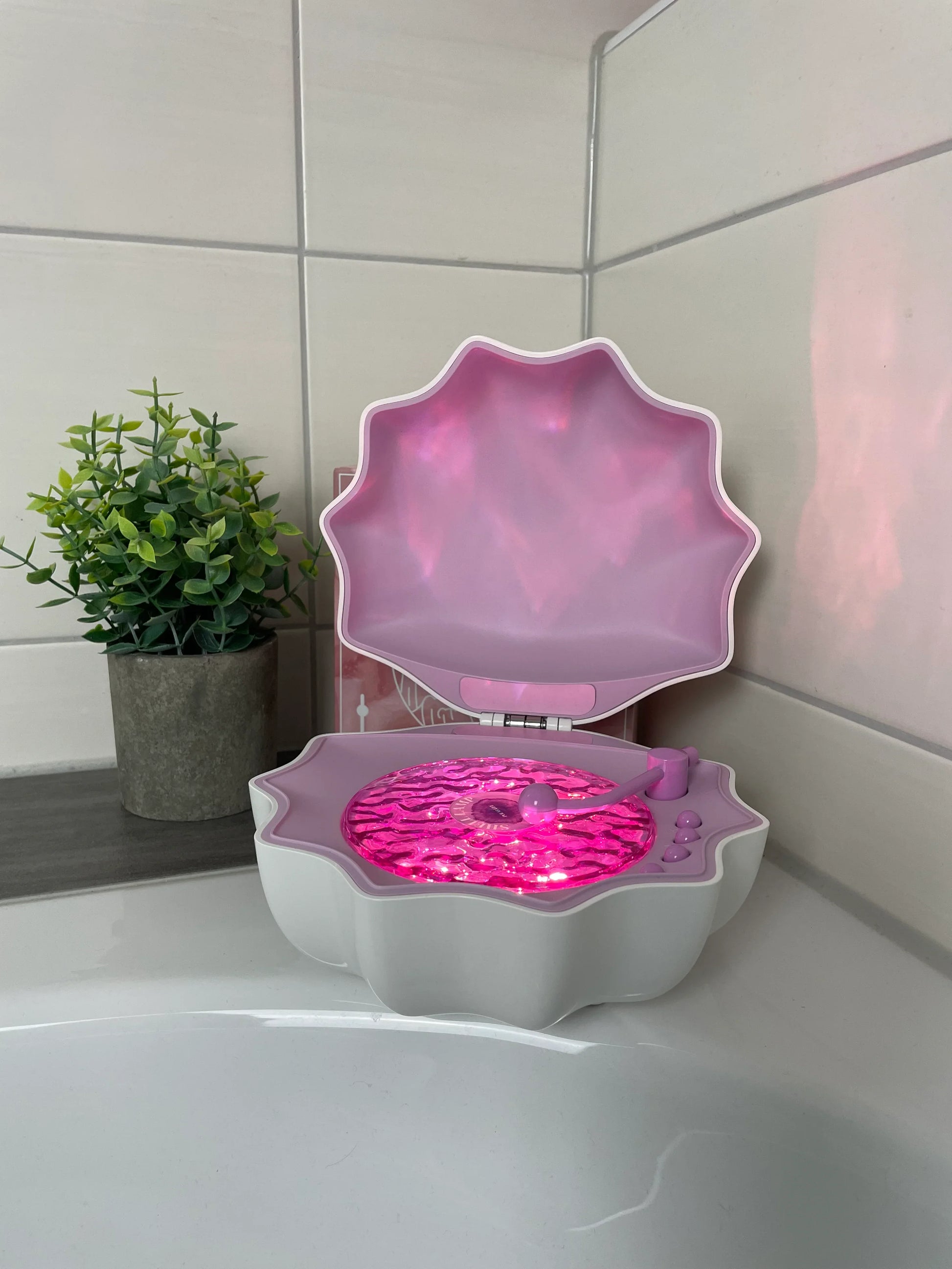 Portable sleep sound machine with Bluetooth speaker and night light for light sleepers