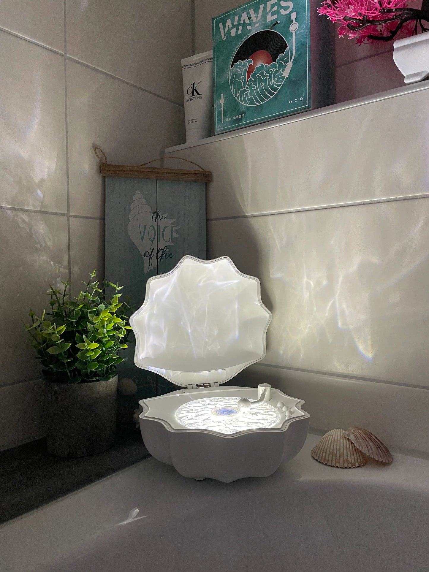 Portable sleep sound machine with Bluetooth speaker and night light for light sleepers