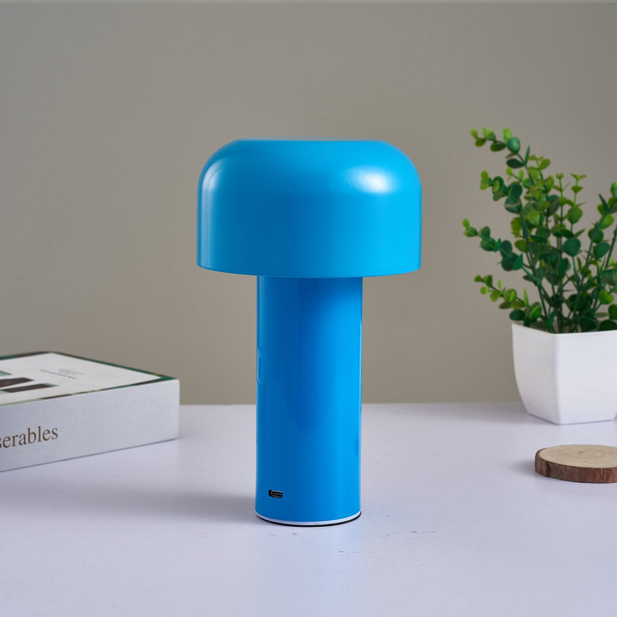 Cordless touch lamp on a nightstand for bedside reading – view 02 of 14