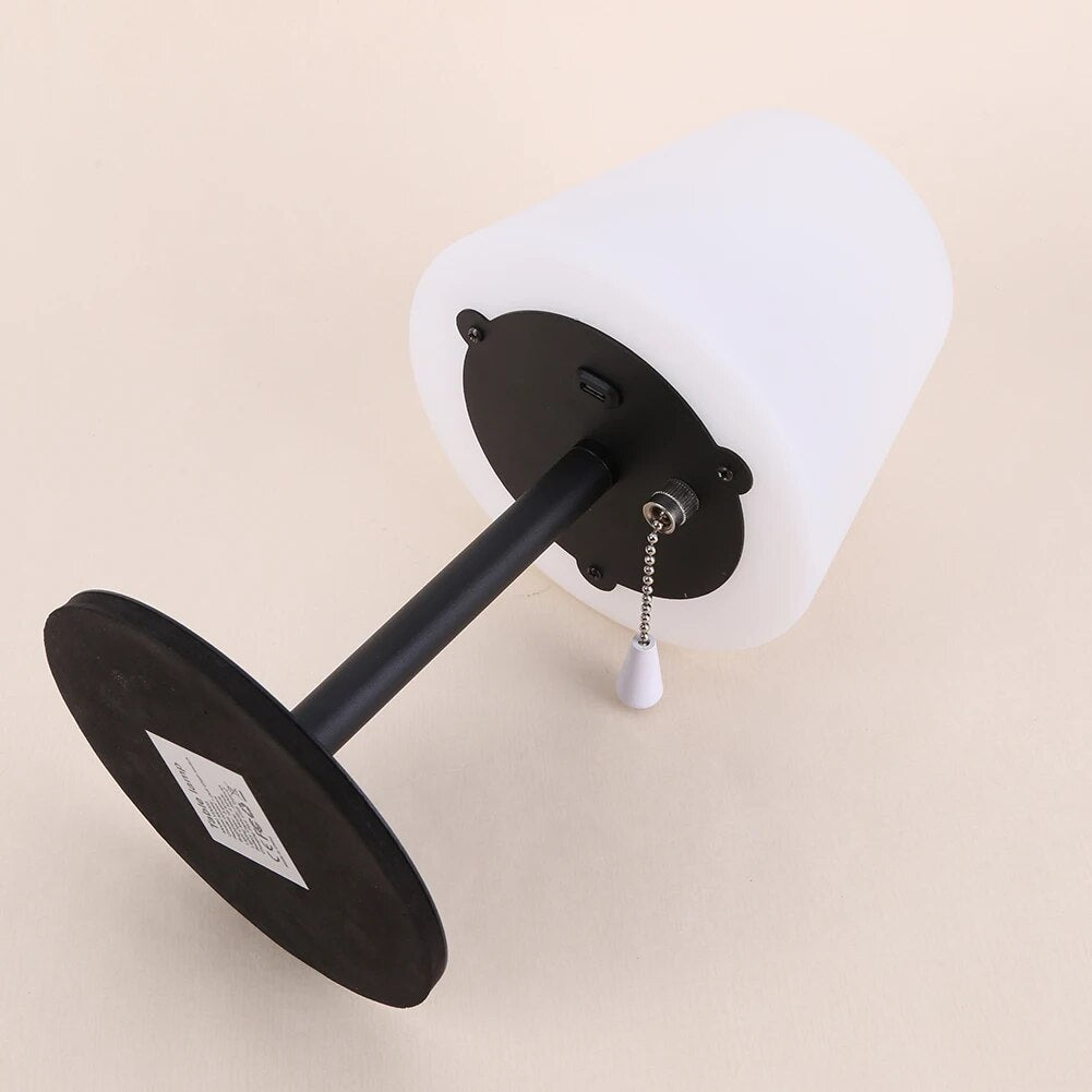 Cordless LED desk lamp with adjustable arm, ideal for remote workers and students