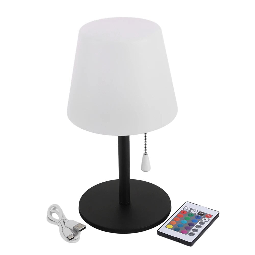 Cordless LED desk lamp with adjustable arm, ideal for remote workers and students