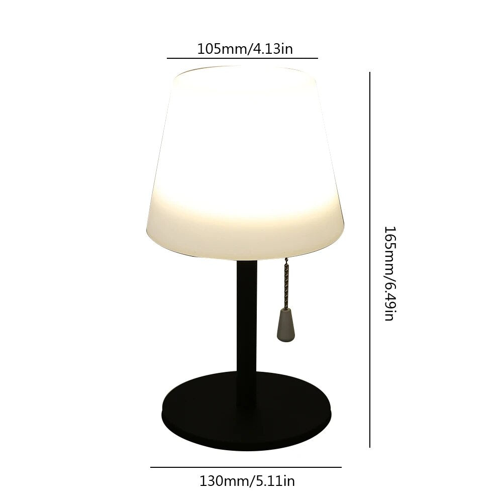 Cordless LED desk lamp with adjustable arm, ideal for remote workers and students