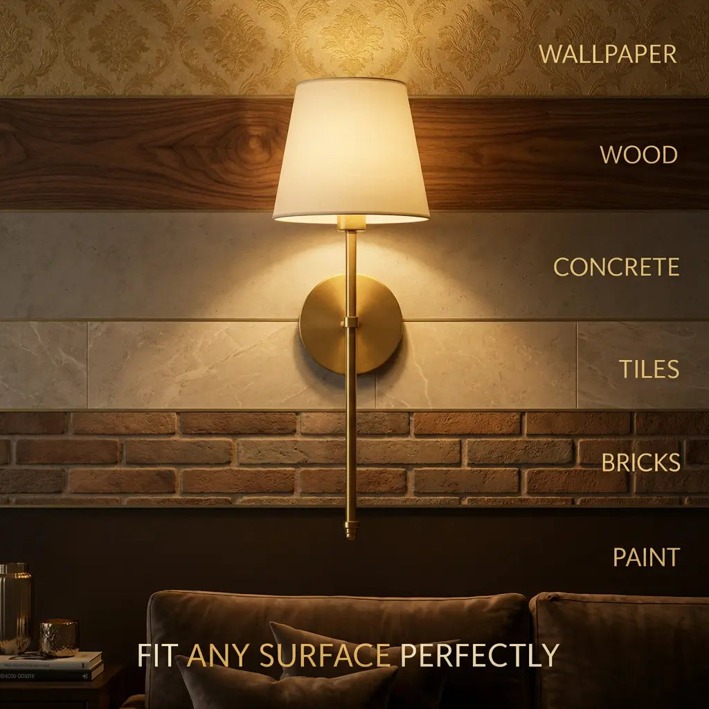 Wireless wall sconces for renters, no drill, rechargeable LED with remote