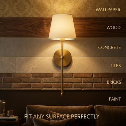 Wireless wall sconces for renters, no drill, rechargeable LED with remote