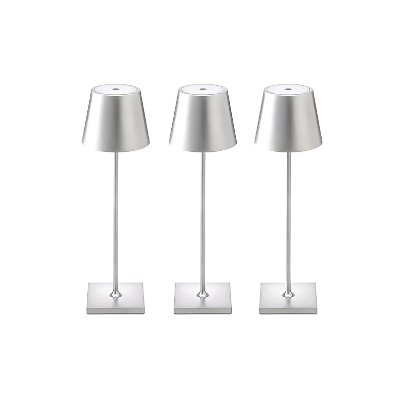 Waterproof cordless table lamp for outdoor entertaining