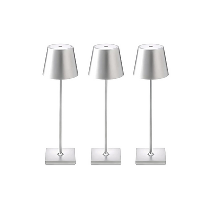 Waterproof cordless table lamp for outdoor entertaining
