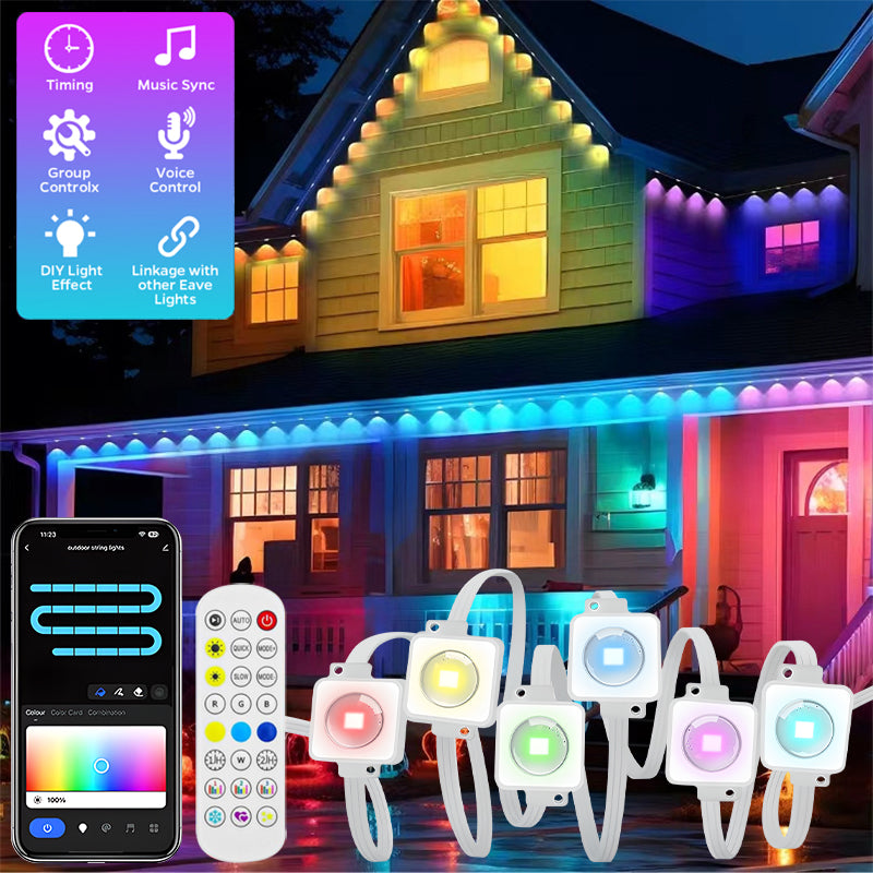 IP67 waterproof smart LED strip lights for outdoor accent lighting