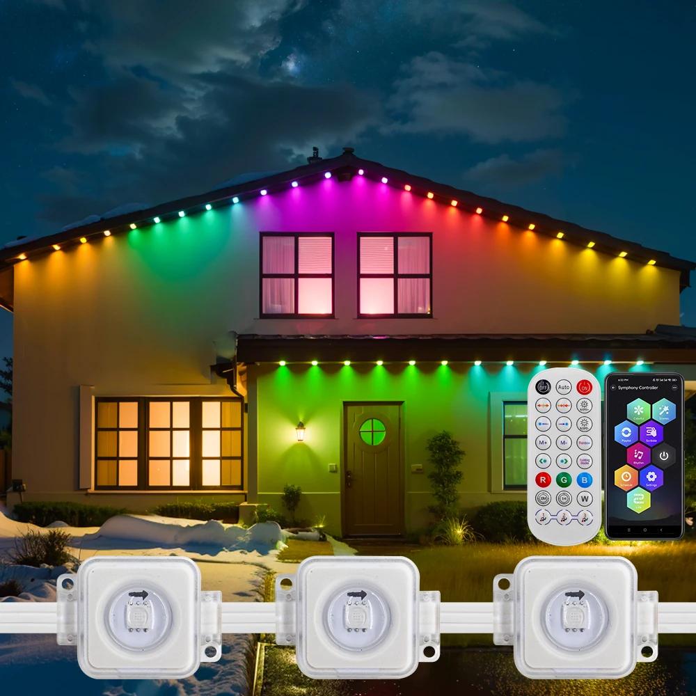 IP67 waterproof smart LED strip lights for outdoor accent lighting