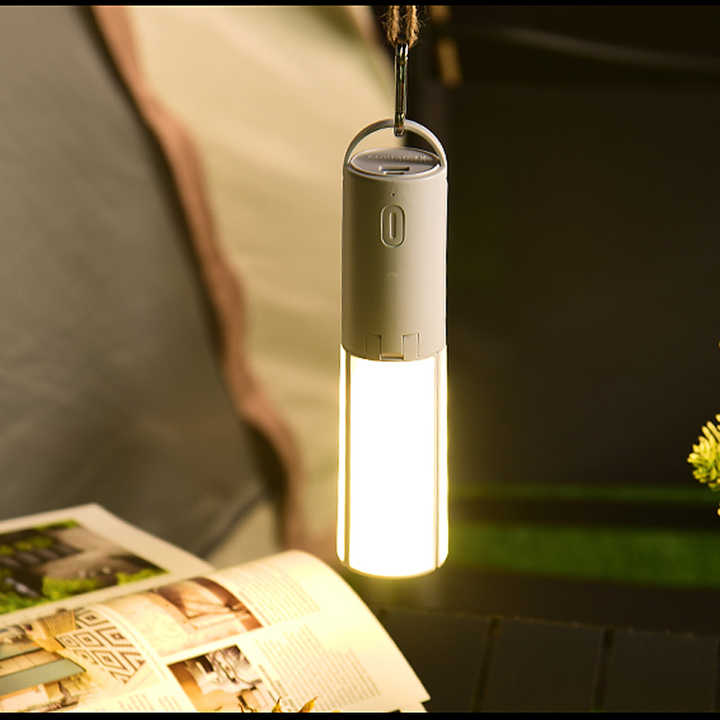 Folding camping lantern with three color modes, compact and portable for campers and hikers