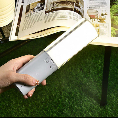Folding camping lantern with three color modes, compact and portable for campers and hikers
