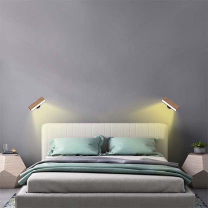 Cordless rechargeable wall sconce with magnetic mount for renters
