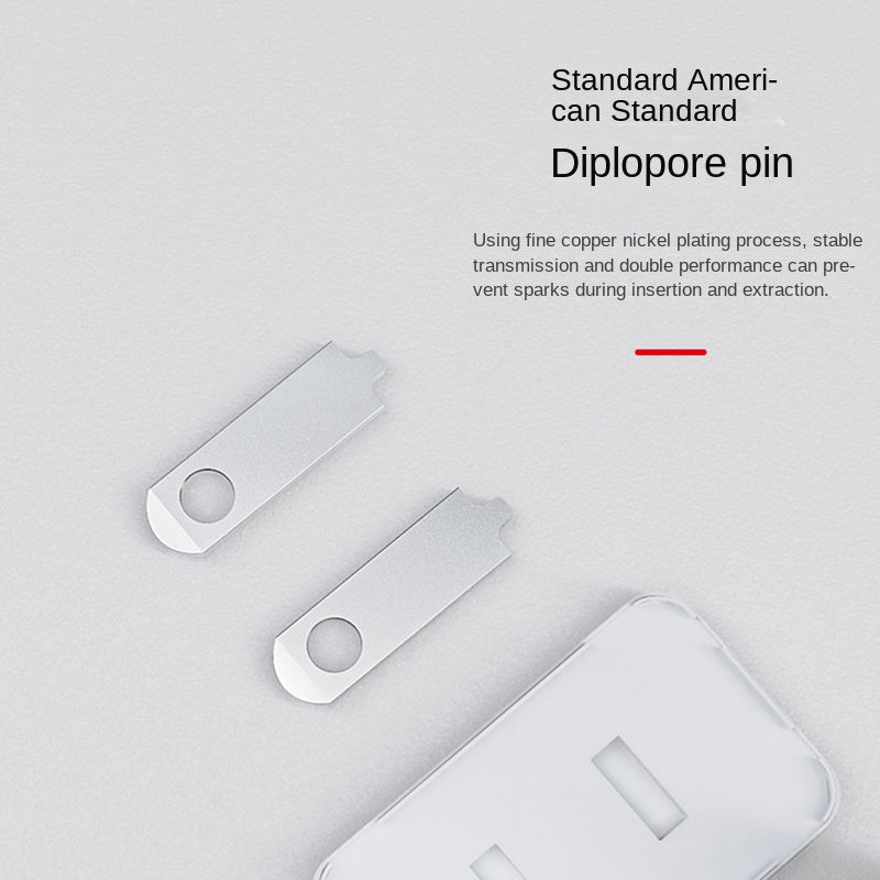 Compact dual-port USB wall charger for travelers