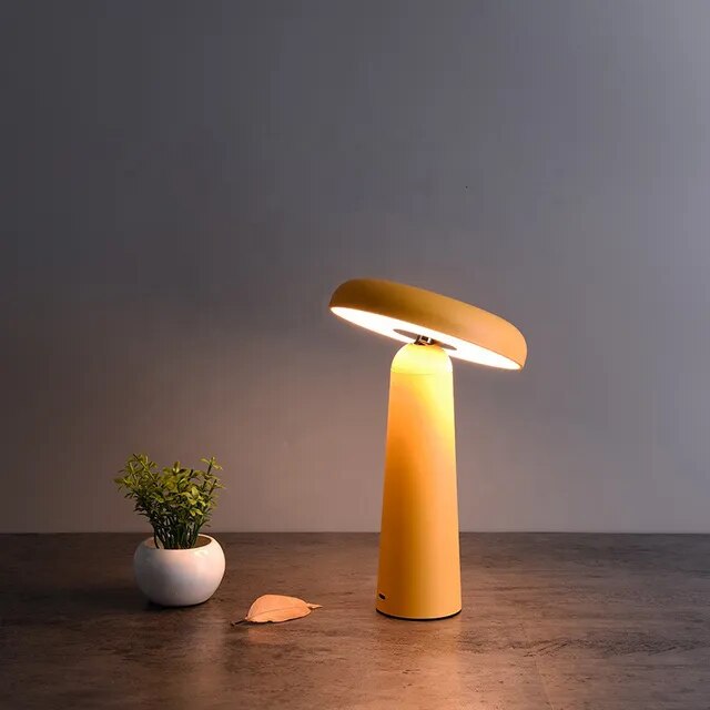 Cordless rechargeable LED table lamp for students and remote workers