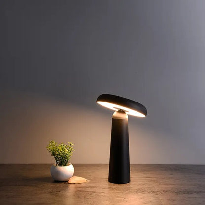 Cordless rechargeable LED table lamp for students and remote workers