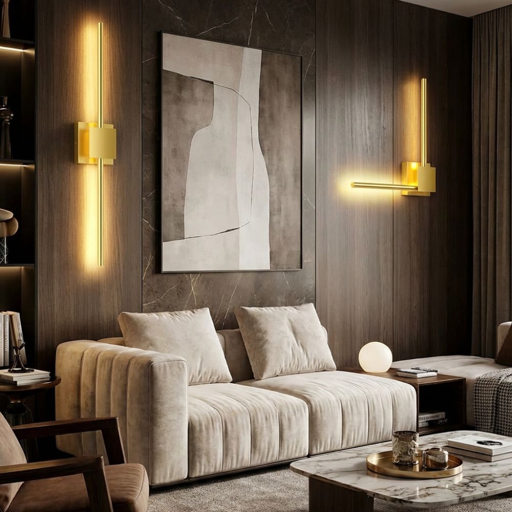 Wireless rechargeable wall sconces for renters, no wiring needed