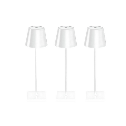 Waterproof cordless table lamp for outdoor entertaining