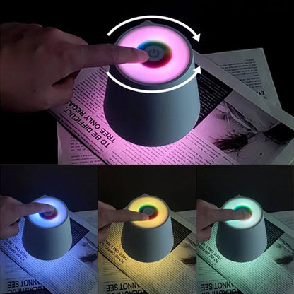 Rechargeable wine bottle light with color-changing LED on a black bottle for home entertaining
