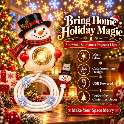 Bring Home Holiday Magic — Snowman Christmas Projector Light With Festive Glow