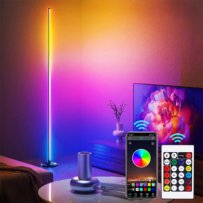 Music sync LED lamp with dynamic color changing lights for gamers