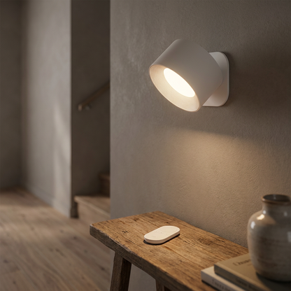 Cordless LED Wall Sconce with Remote