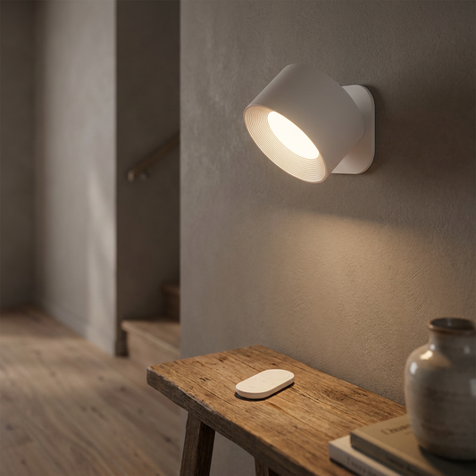 Cordless LED Wall Sconce with Remote