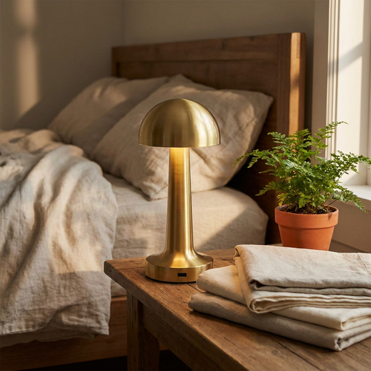 Cordless Metal Table Lamp with Touch Dimming