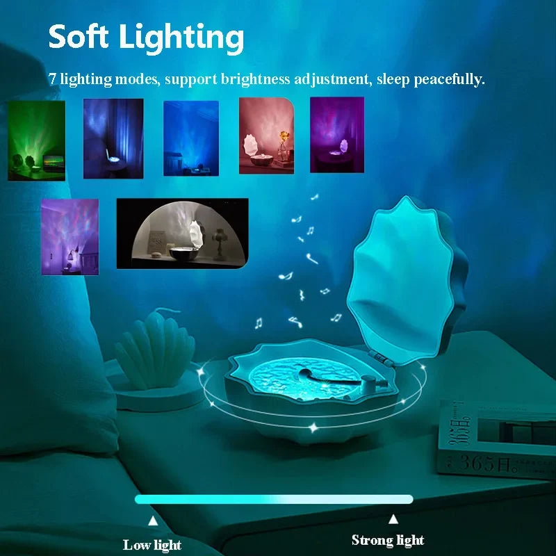 Portable sleep sound machine with Bluetooth speaker and night light for light sleepers