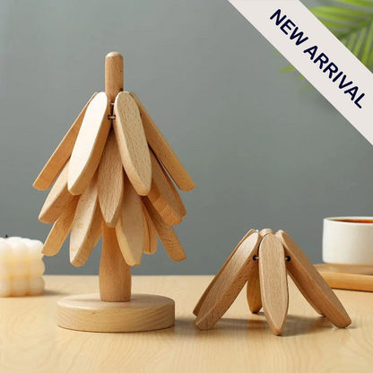 Elegant walnut tree trivet for home cooks