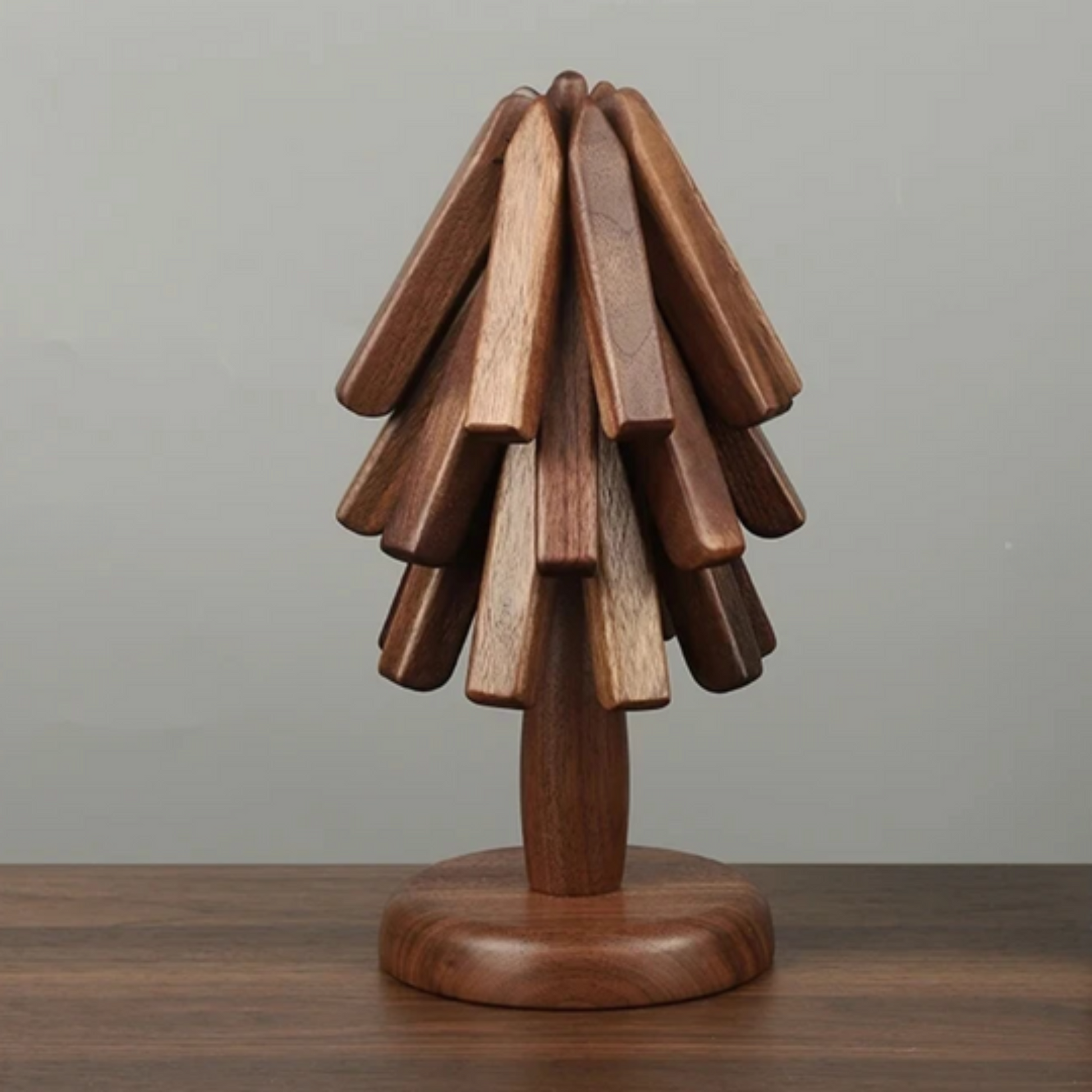 Elegant walnut tree trivet for home cooks