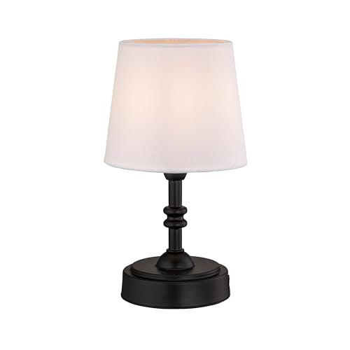 Cordless table lamp with rechargeable battery, portable for apartment dwellers