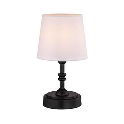 Cordless table lamp with rechargeable battery, portable for apartment dwellers