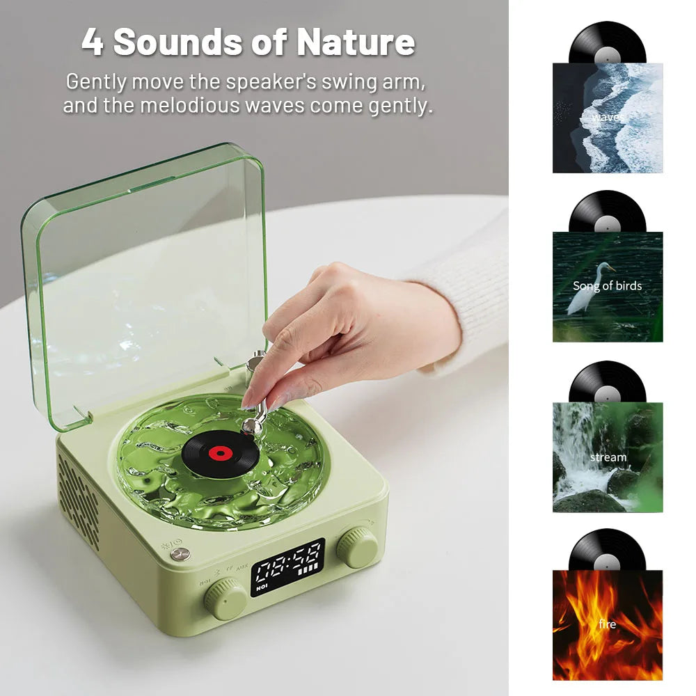 Compact sleep sound speaker with ambient lighting for light sleepers