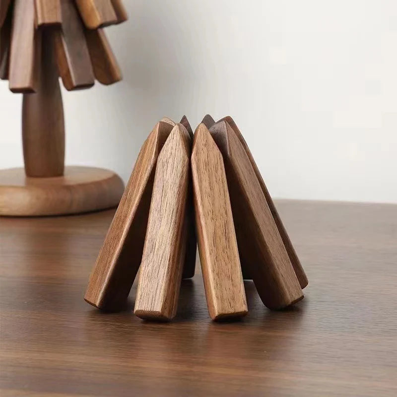 Elegant walnut tree trivet for home cooks