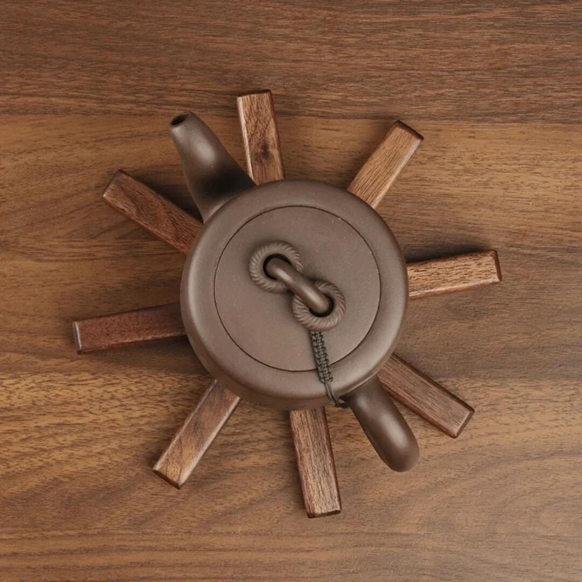Elegant walnut tree trivet for home cooks