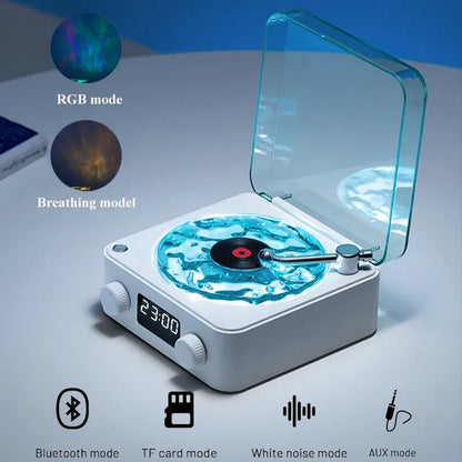Compact sleep sound speaker with ambient lighting for light sleepers