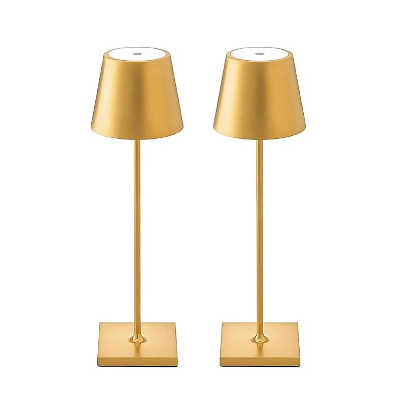 Waterproof cordless table lamp for outdoor entertaining