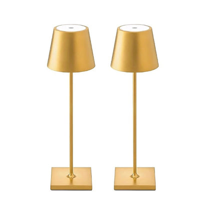 Waterproof cordless table lamp for outdoor entertaining