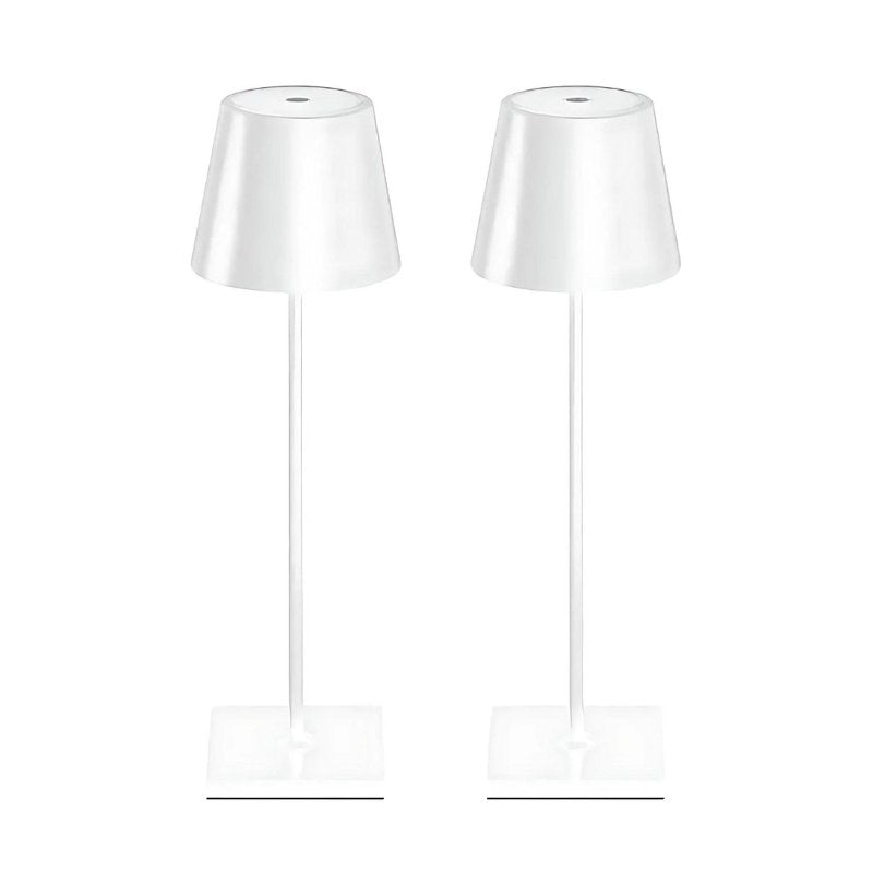 Waterproof cordless table lamp for outdoor entertaining